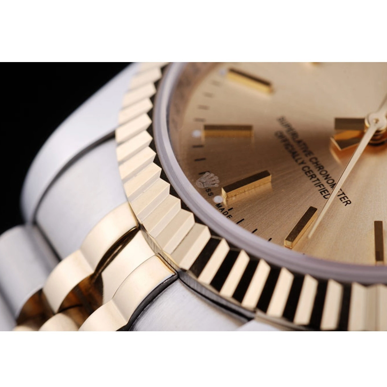 Good Copy Rolex Watches Datejust Gold Rolex Ribbed Bezel Dial 7450 0625